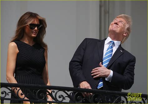 Donald Trump Looked Directly At The Sun During Eclipse Without Glasses Photo 3944138 Barron