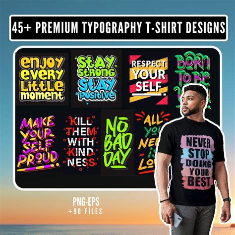 Typography T Shirt Design Print Editable Tshirt Design Bundle Print