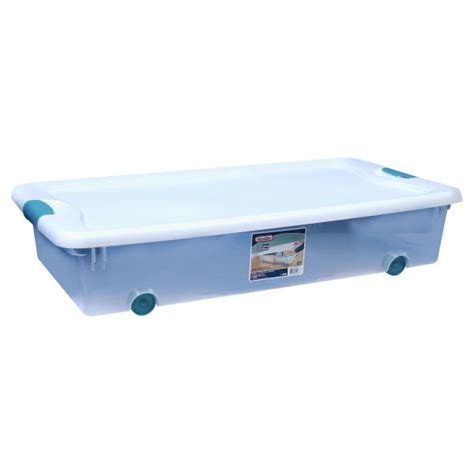 Sterilite Qt Wheeled Latching Box With Hinging Lid