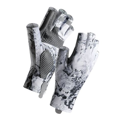 Guantes de protección solar, protección UV, pesca sin dedos, guantes