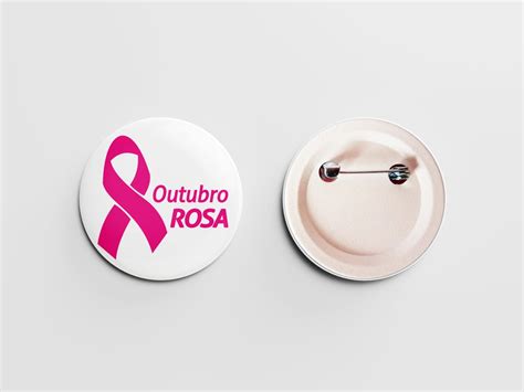 Bottons Personalizados 4 5 Cm Outubro Rosa Elo7