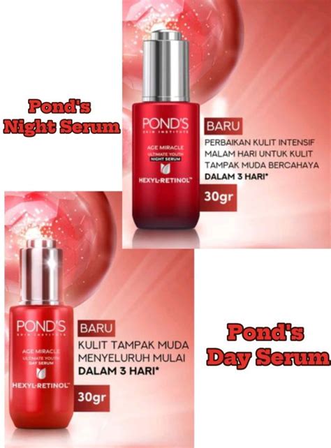 Ponds G Age Miracle Ultimate Youth Day Night Serum Hexyl