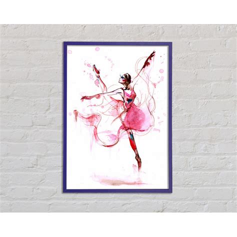 Ophelia Co Pink Ballerina 1 Einzelner Bilderrahmen Kunstdrucke