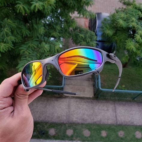 Oculos De Sol Oakley Juliet Double X Metal Polarizado Arco Ris