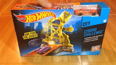 Hot Wheels Cyborg Challenge Track Set Игрушки и Игры для Мальчиков