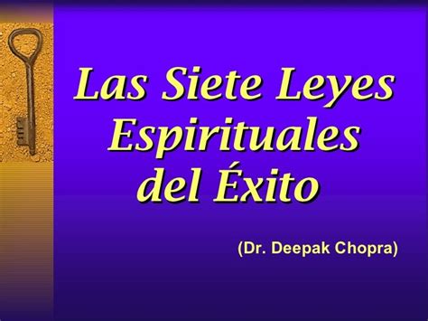 Presentaci C3 B3n Las 7 Leyes Espirituales Del Exito