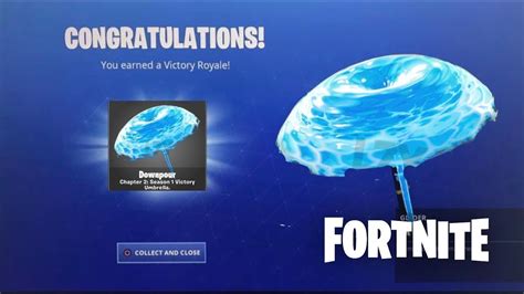 First Win On Fortnite Chapter 2 Season Downpour Victory Glider