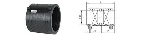 Hdpe Electrofusion Coupler With Bar Code Def Pipeline