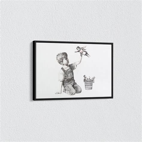 Banksy Canvas Game Changer Hospital Superhero Nurse Poster Banksy