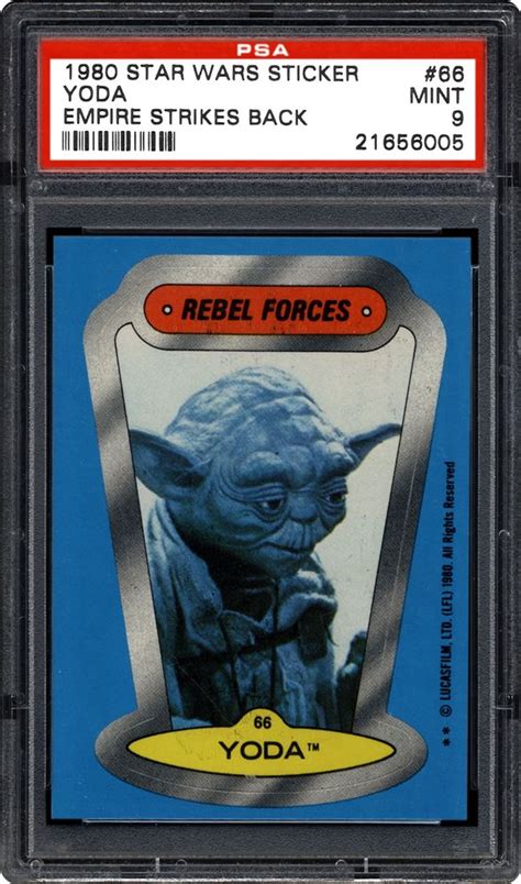 1980 Topps Empire Strikes Back Stickers Yoda Psa Cardfacts®