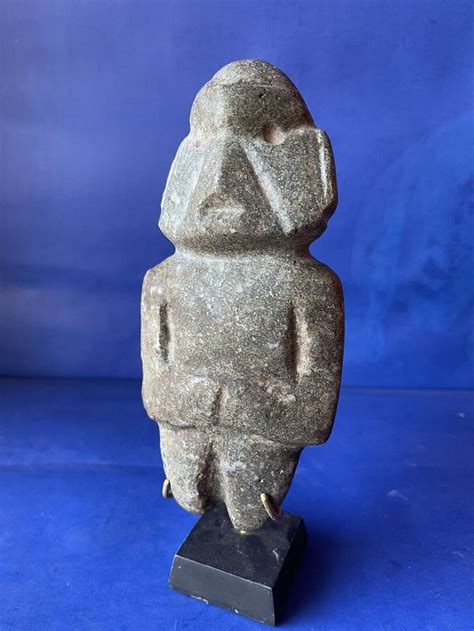 Pre Columbian Mezcala Mayan Olmec Green Stone Figure In 2022