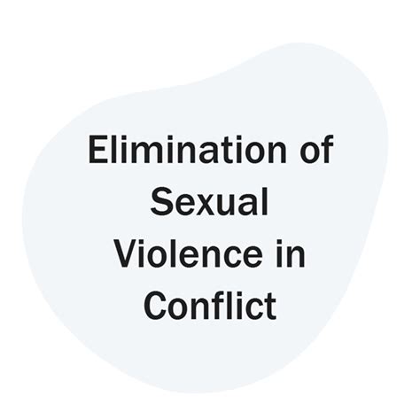 International Day For The Elimination Of Sexual Violence In Conflict