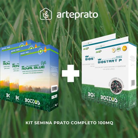 KIT SEMINA BOTTOS PER 100MQ SEME CONCIME STARTER ArtePrato