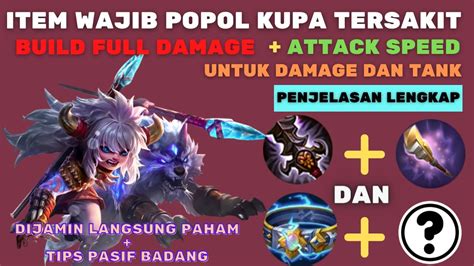 BUILD ITEM POPOL KUPA TERSAKIT DAN TERKUAT 2022 DI MOBILE LEGENDS UNTUK