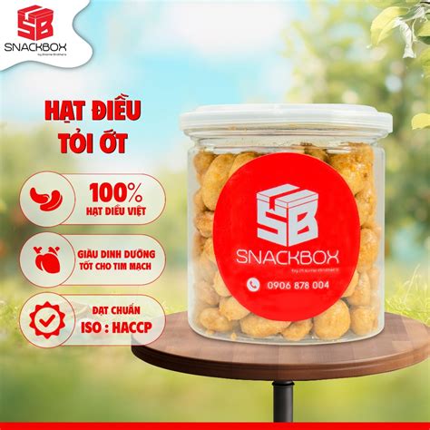 HẠt ĐiỀu TỎi Ớt PhÂn PhỐi ĐỘc QuyỀn TỪ Snack Box 200gr Shopee Việt Nam