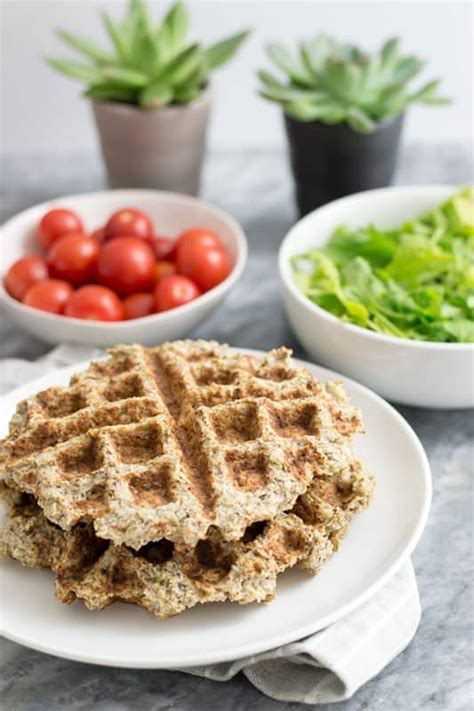 Simple Low Carb Savory Cauliflower Waffles Whole30 Bites Of Wellness