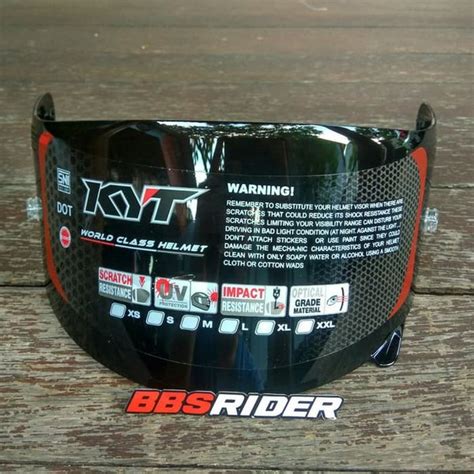 Jual Kaca Helm Visor Flat Dark KYT RC7 RC10 K2Rider Pinlock Di Lapak