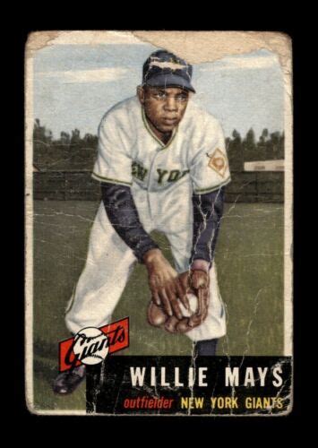 1953 Topps Set Break 244 Willie Mays LOW GRADE Filler GMCARDS EBay