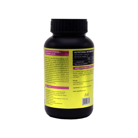 Buy Healthvit Fitness L Glutamic Acid Powder Unflavoured 100gm Online And Get Upto 60 Off At