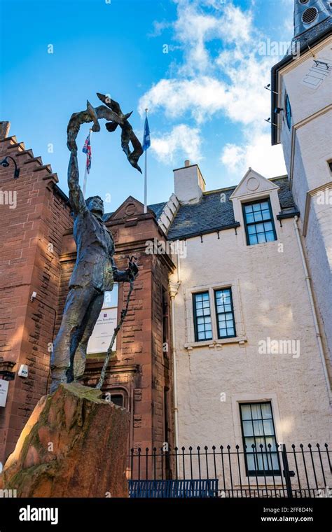 Statue Of John Muir As A Boy High Street Dunbar East Lothian