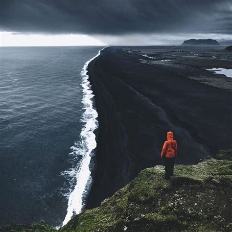 black sand beach  iceland pics