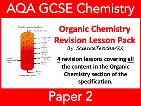 Aqa Gcse Chemistry Organic Chemistry Revision Lessons Teaching Resources