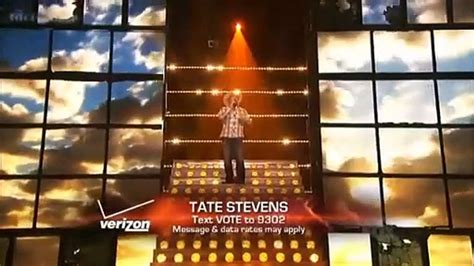 The X Factor Usa 2012 Finals Tate Stevens Tomorrow Vídeo Dailymotion