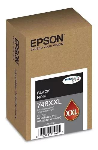 Tinta Epson 748xxl Negro Workforce Pro Wf 6090 Wf 6590 Cuotas sin interés