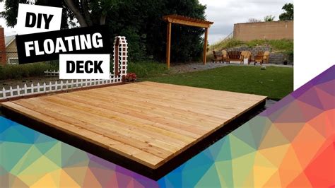 Diy Floating Deck How To Build A Detached Deck Backyard Ground Level Deck Youtube