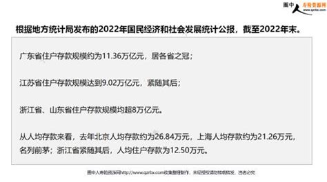 最新的住户存款数曝光竟然增加这么多其中有你吗8页ppt圈中人寿险资源网