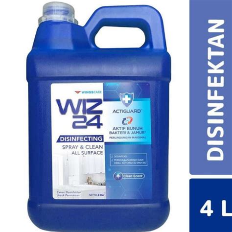 Jual Cairan Disinfektan Wiz 24 4 Liter Clean Scent 4000ml Disinfectant