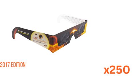 Lunt Commemorative 2017 Eclipse Glasses - 250 Pack - Lunt Solar Systems