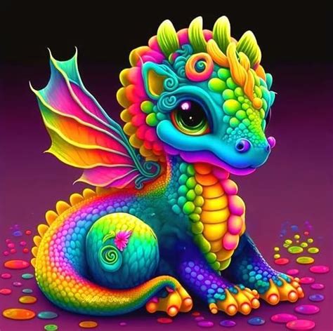 Amazon Croshom 5D Cute Dragon Diamond Painting Kits For Adults