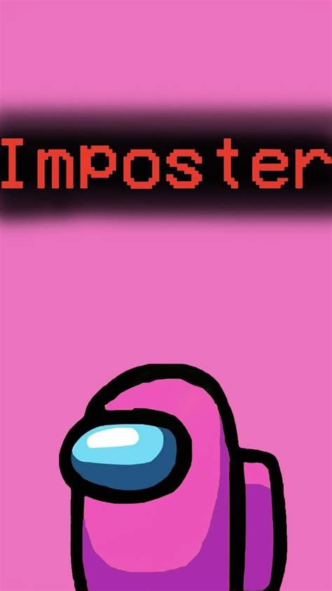 Among Us Wallpaper Imposter Pink