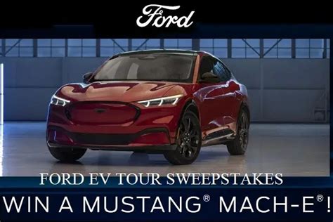 Ford Mustang Mach E SUV Giveaway SweepstakeBible