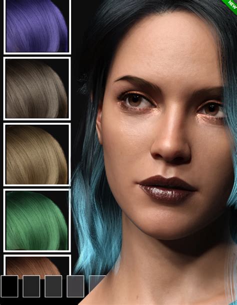 Line Zero Dforce Strand Hair Shaders Daz3d And Poses Stuffs Download