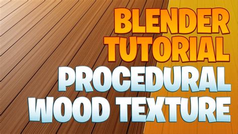 Procedural Wood Texture Blender Tutorial Youtube