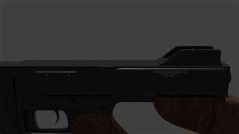 Thompson Gun 3D Model - TurboSquid 1710768