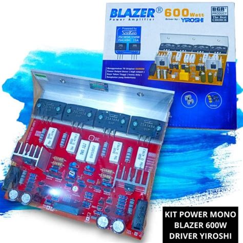 Jual Kit Power Mono Blazer W Driver Yiroshi Amplifier Bel Bgr Ori