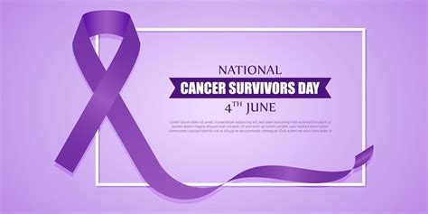 Premium Vector Vector Illustration Of National Cancer Survivors Day