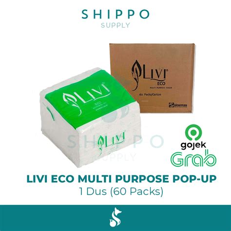 Jual Shippo Supply Dus Livi Eco Tissue Multipurpose Pop Up S