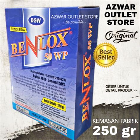 Jual BENLOX 50WP 250 Gram By DGW Benomil 50 Obat Penyakit Dan Jamur