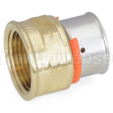 Viega 91560 PureFlow 1 PEX Press X 1 FPT Adapter Fitting Bronze