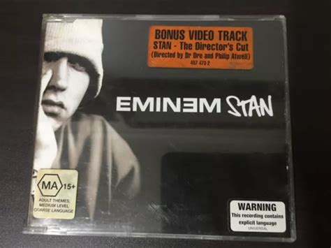 Eminem Stan Australian Cd Single 2000 Hype Sticker Dr Dre Eur 2720