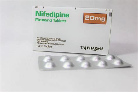 Nifedipine Retard 20mg Tablets Manufacturers Suppliers Exporters