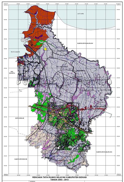 BeelninzyaArchMap Rencana Tata Ruang Wilayah Kabupaten Bekasi Th 2003