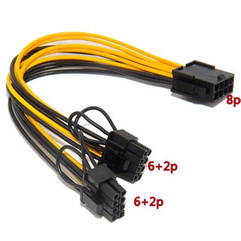 Mini 8 Pin 8pin To Dual 8 Pin 62pin Pcie Video Card Power Cable For Apple Mac Pro In Data