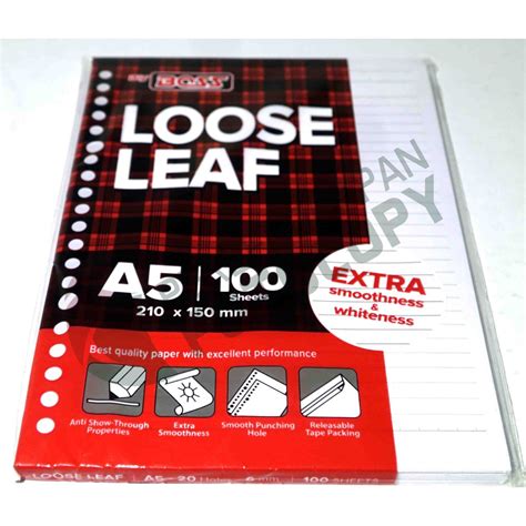 Jual Loose Leaf Isi Ulang File Binder Big Boss Bergaris Ukuran A B