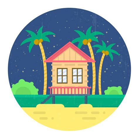 Beach House 206207 Vector Art at Vecteezy