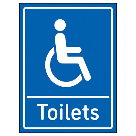 Disabled Toilets Blue Toilet Washroom Signs General Information